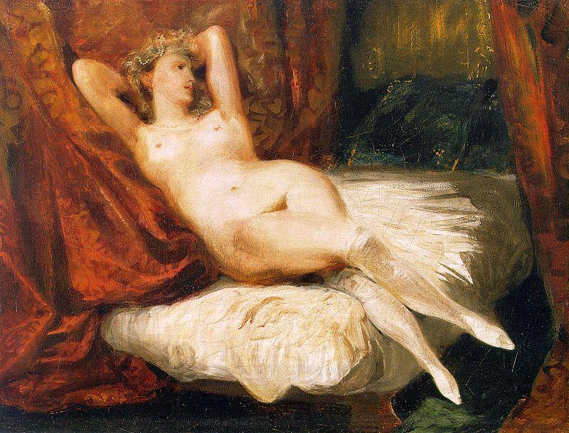 Eugene Delacroix Female Nude Reclining on a Divan China oil painting art